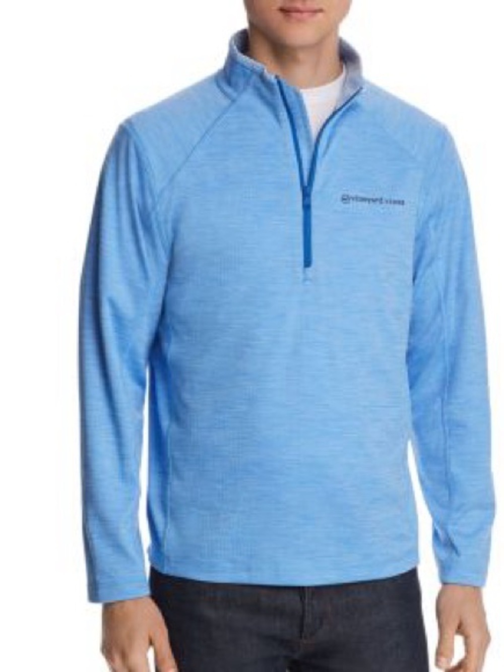 Vineyard Vines Sankaty Quarter-Zip Performance Pullover NWT Ocean Breeze Large